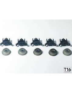 Set of 5 grey key pistons and 5 membranes Atari ST