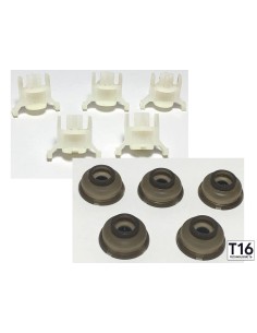 Lot de 5 pistons de touche blancs et 5 membranes Atari ST